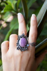 Violet Reverie: Phosphosiderite Ring, AR-7816