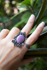Violet Reverie: Phosphosiderite Ring, AR-7816
