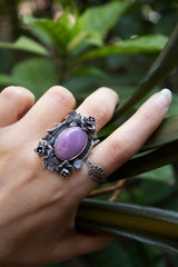 Violet Reverie: Phosphosiderite Ring, AR-7816