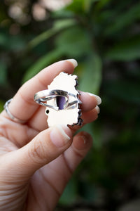 Violet Reverie: Phosphosiderite Ring, AR-7816