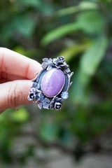 Violet Reverie: Phosphosiderite Ring, AR-7816