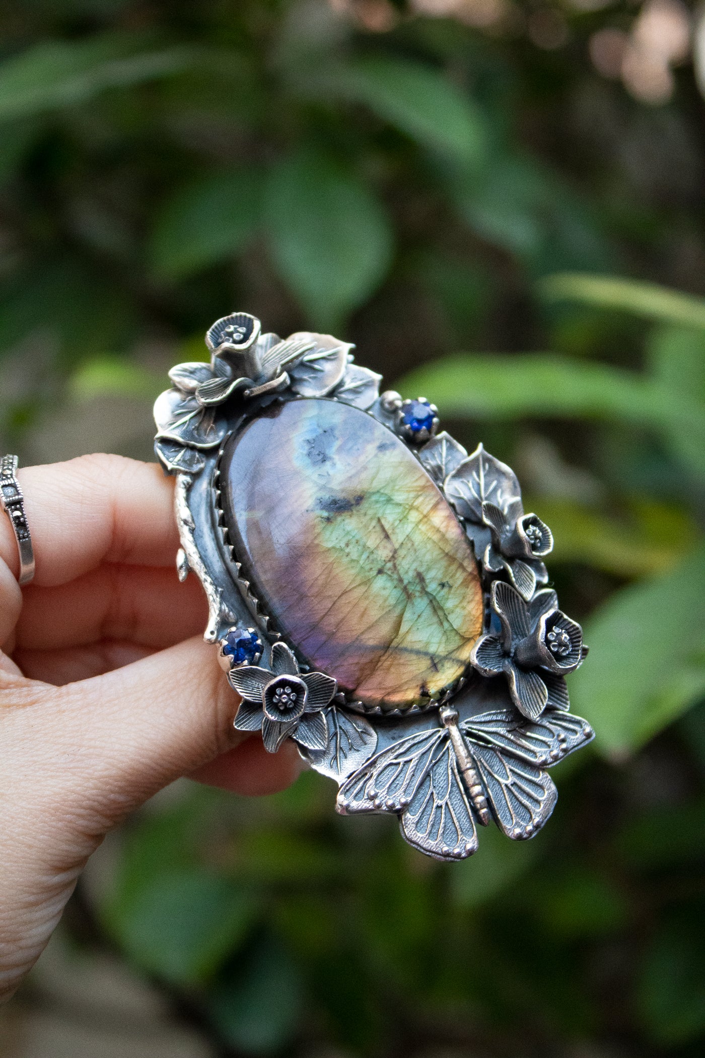 Solarwing Reverie: Labradorite Ring, AR-7811