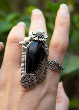 Coffin Black Onyx Ring, AR-7027