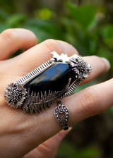 Coffin Black Onyx Ring, AR-7027