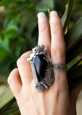 Coffin Black Onyx Ring, AR-7027