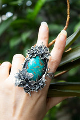 Verdant Bloom Relic: Arizona Turquoise Ring, AR-7799