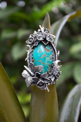 Verdant Bloom Relic: Arizona Turquoise Ring, AR-7799