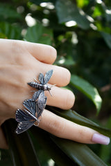 Silver Bee Ring – Nature’s Guardian, AR-7375