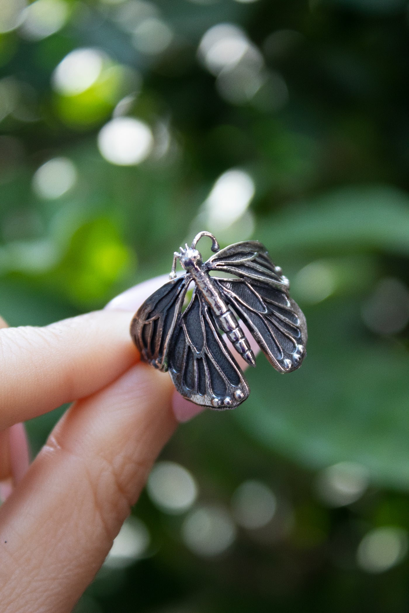 Metamorphosis Butterfly Silver Ring, AR- 7378