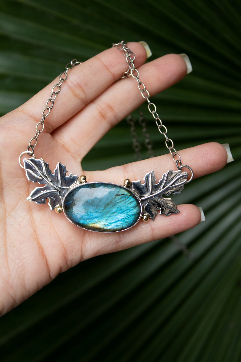 Forest Whisper Labradorite Necklace: AP-7819