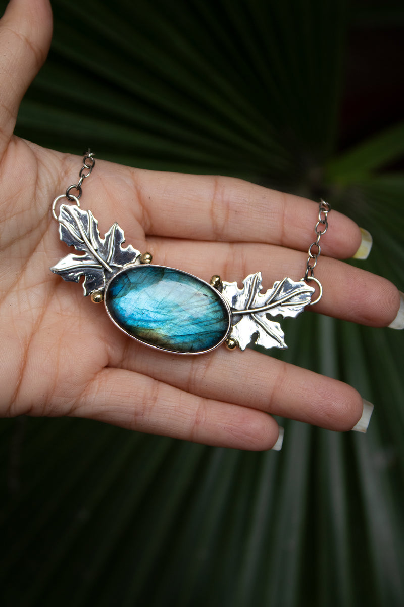 Forest Whisper Labradorite Necklace: AP-7819