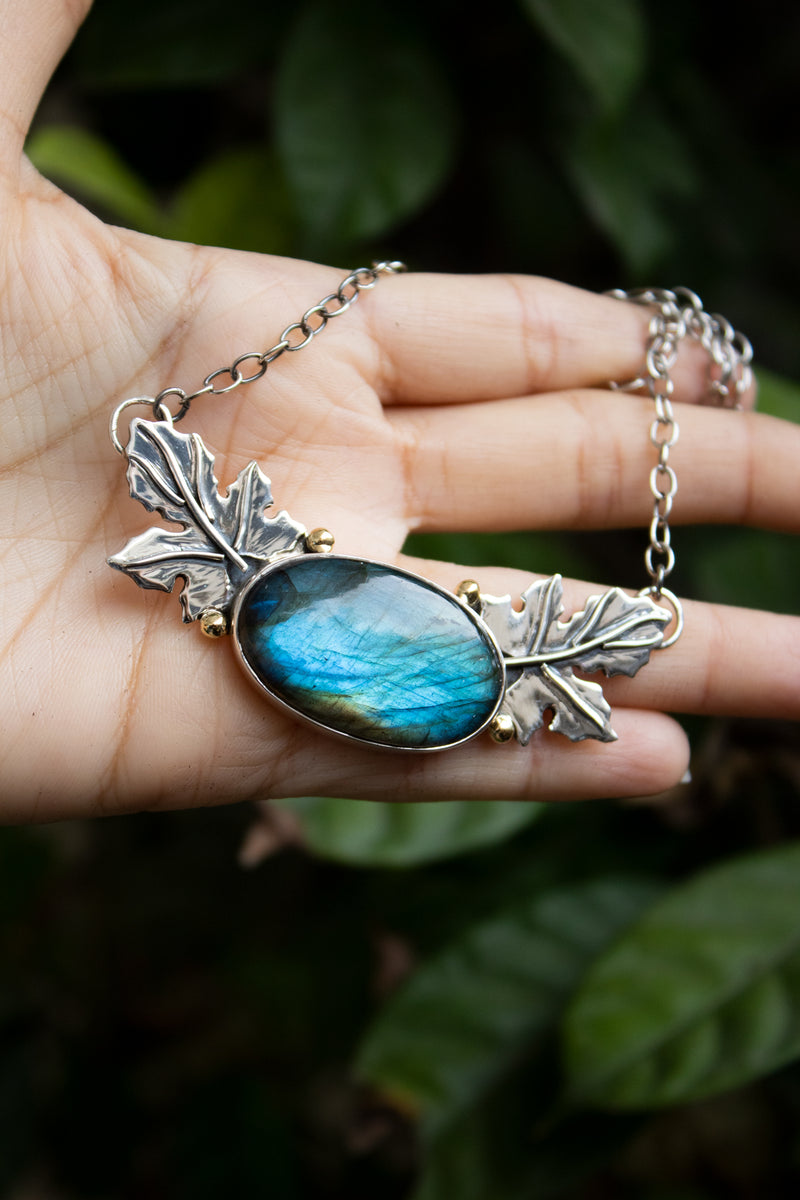 Forest Whisper Labradorite Necklace: AP-7819