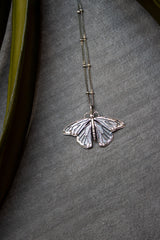 Metamorphosis Butterfly Silver Necklace, AP- 7379