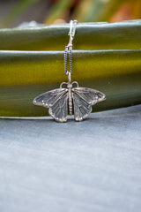 Metamorphosis Butterfly Silver Necklace, AP- 7379