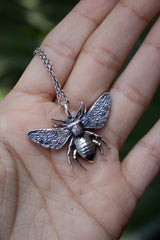 Guardian Bee Silver Necklace,  AP- 7380