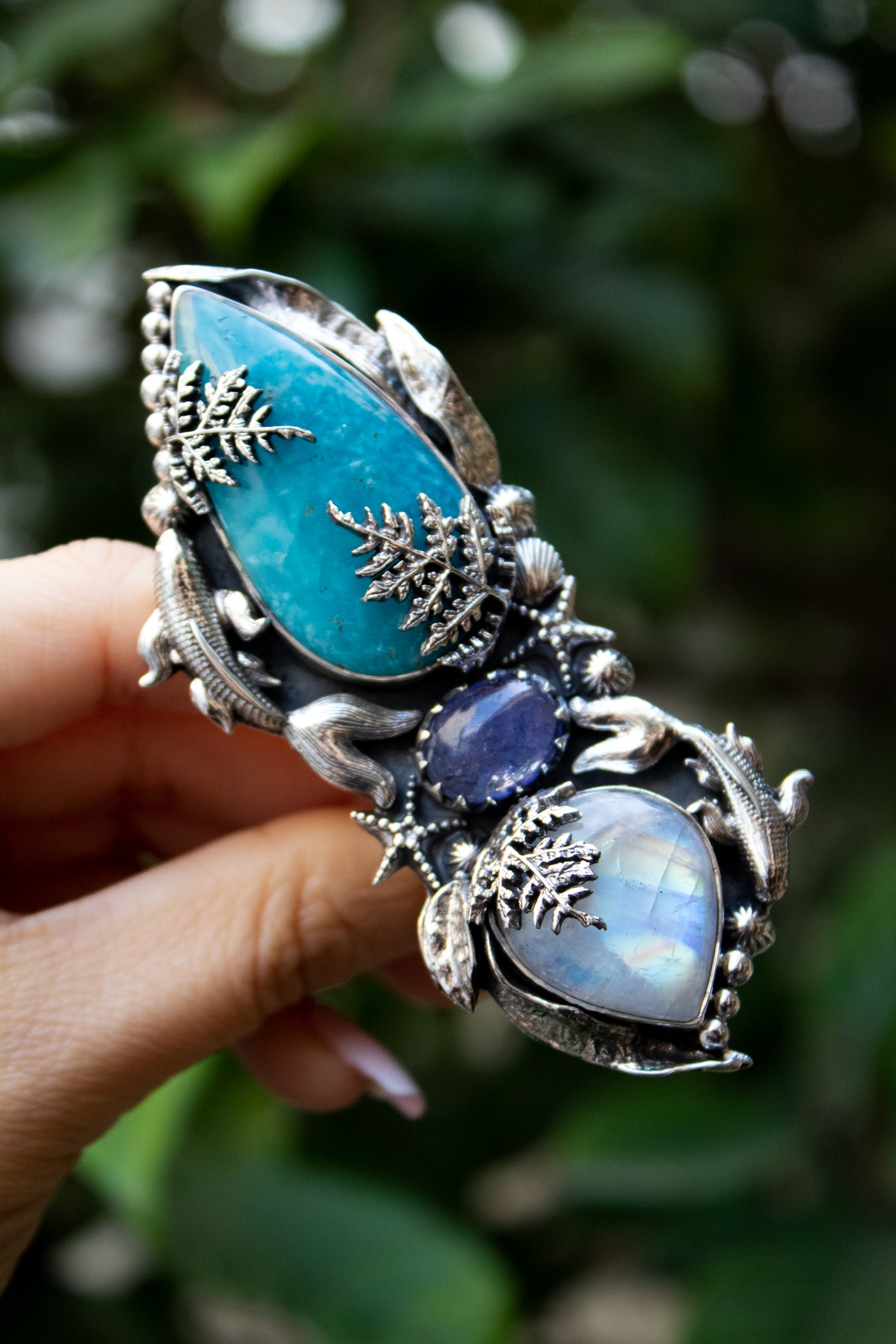 Ocean Dreamscape Statement Ring, AR- 7381