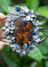 Boulder Opal Cuff Bracelet, AB-6992