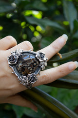 Veil of Shadows - Agua Nueva Agate Ring, AR-7628