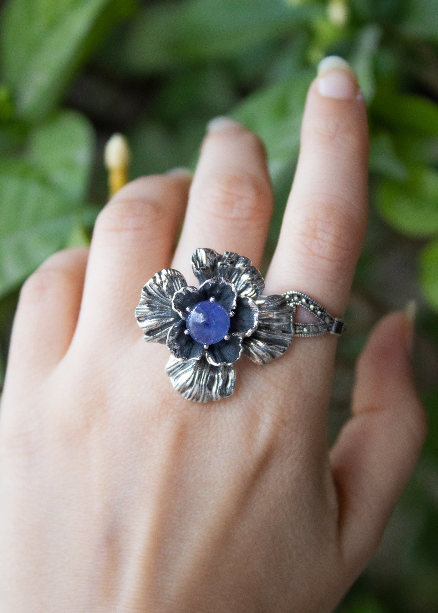 Floral Tanzanite Ring, AR-7040