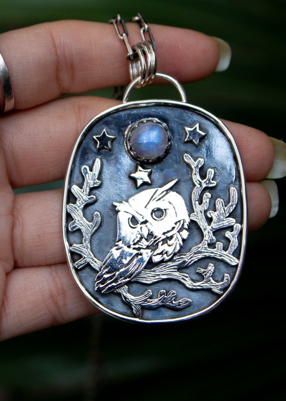 Night's Guardian Owl Pendant, AP-7042