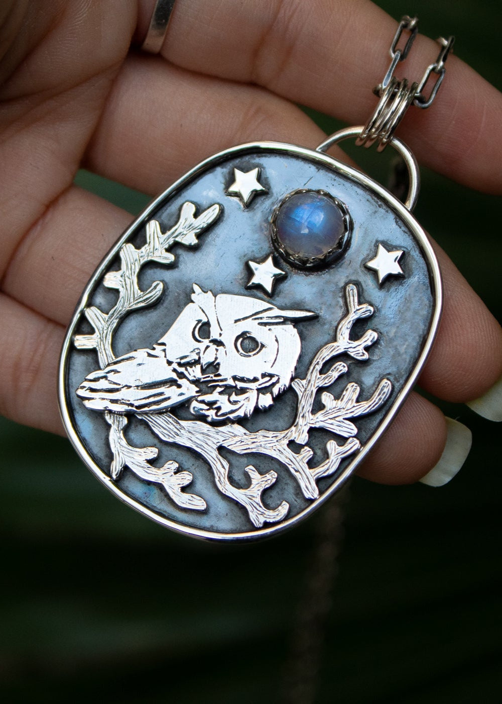 Night's Guardian Owl Pendant, AP-7042