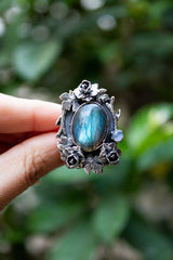 Garden of Shadows — Labradorite Ring, AR-7473