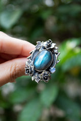 Garden of Shadows — Labradorite Ring, AR-7473