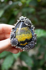 Sunlit Meadow — Bumblebee Jasper Ring, AR- 7477