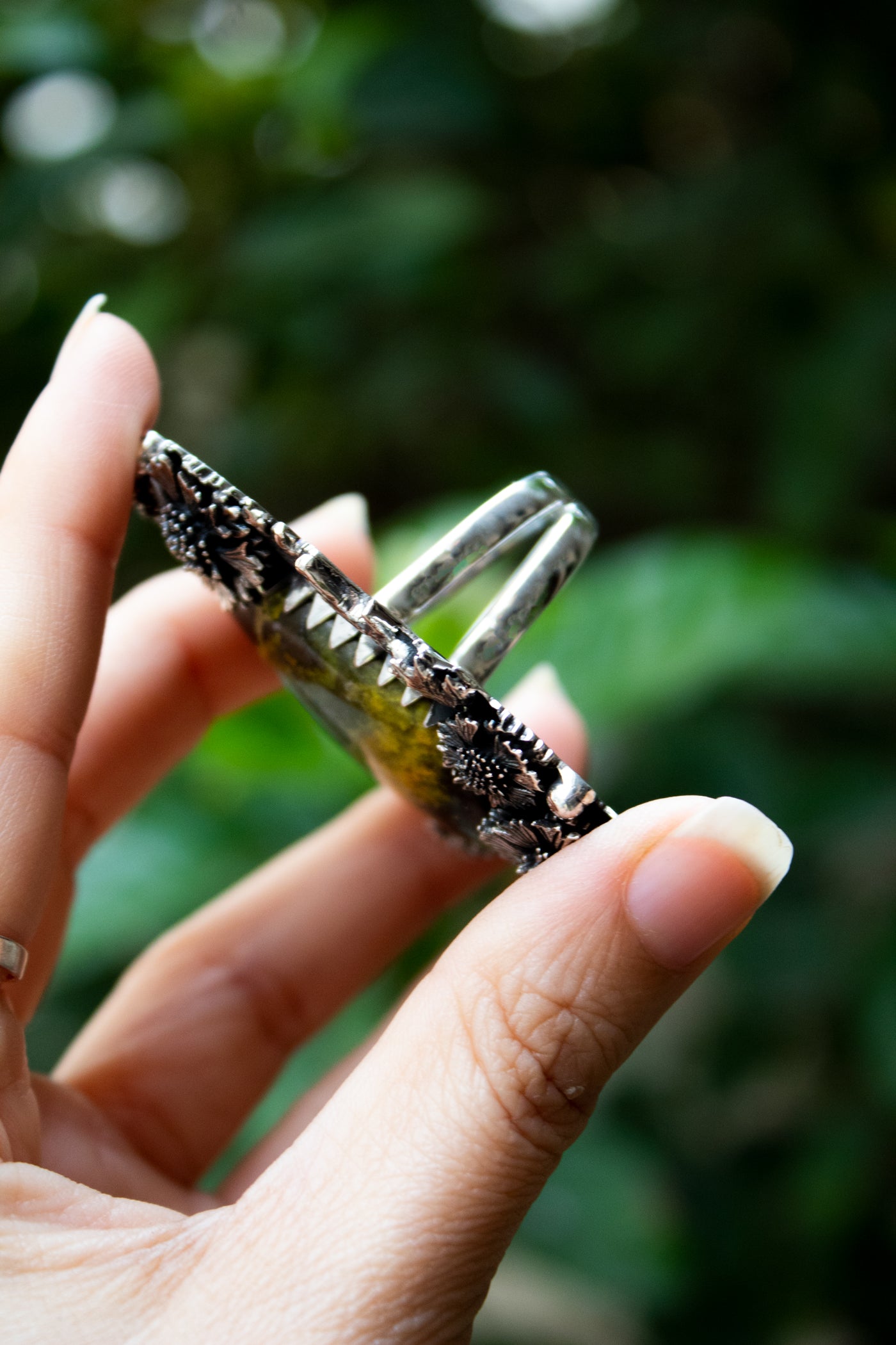 Sunlit Meadow — Bumblebee Jasper Ring, AR- 7477