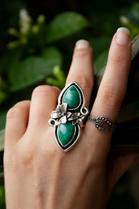 Malachite Boho Ring, AR-7064