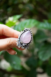 Petal of the Heart: Rose Quartz Ring, AR-7489