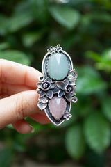 Blossoms of Serenity: Aquamarine Ring, AR-7480