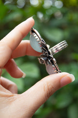 Blossoms of Serenity: Aquamarine Ring, AR-7480