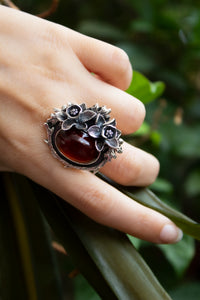 Anillo Granate Oval AR-6545