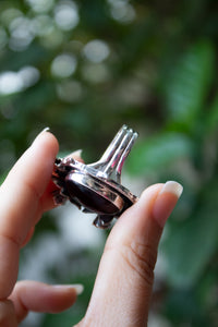 Anillo Granate Oval AR-6545