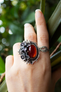 Anillo Granate Oval AR-6545