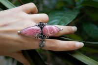 Anneau de rhodochrosite, anneau floral, AR-6735