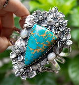 Turquoise Cuff Bracelet, AB-7080