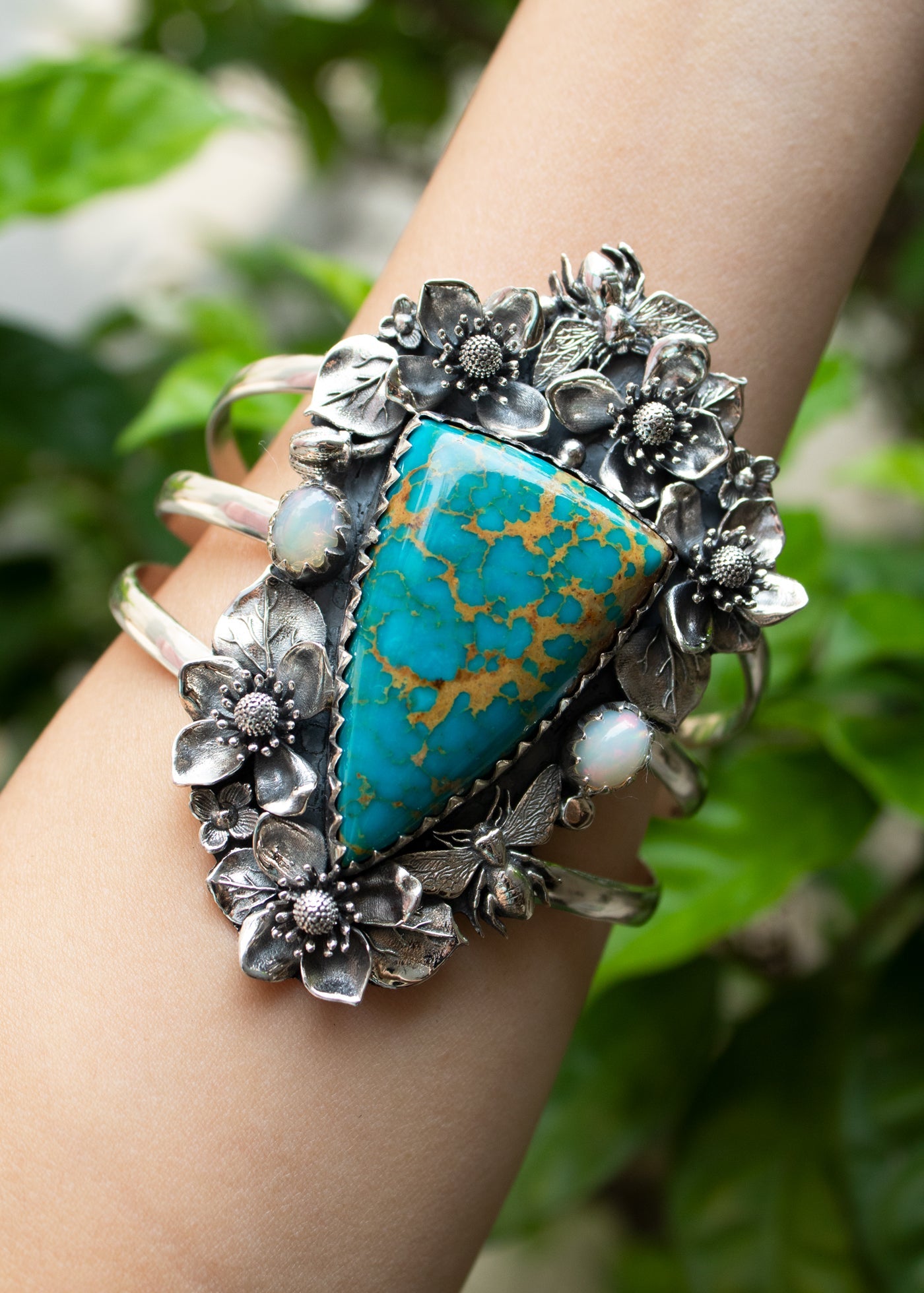 Turquoise Cuff Bracelet, AB-7080