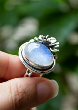 Floral Moonstone Ring, AR-7080