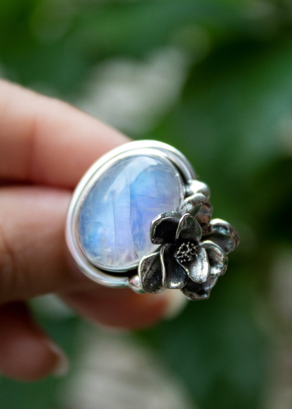 Floral Moonstone Ring, AR-7080