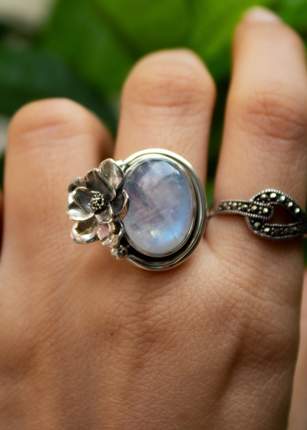 Floral Moonstone Ring, AR-7080