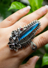 Labradorite Ring with Fern, AR-7266