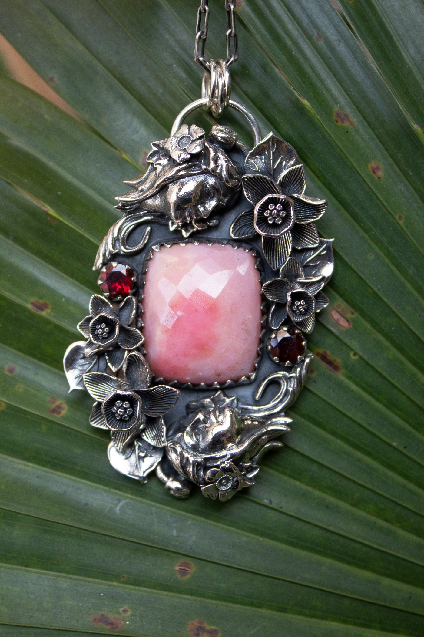 Whispers of the Heart: Pink Opal Pendant, AP-7496