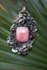 Whispers of the Heart: Pink Opal Pendant, AP-7496