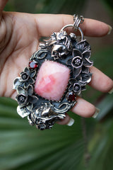 Whispers of the Heart: Pink Opal Pendant, AP-7496