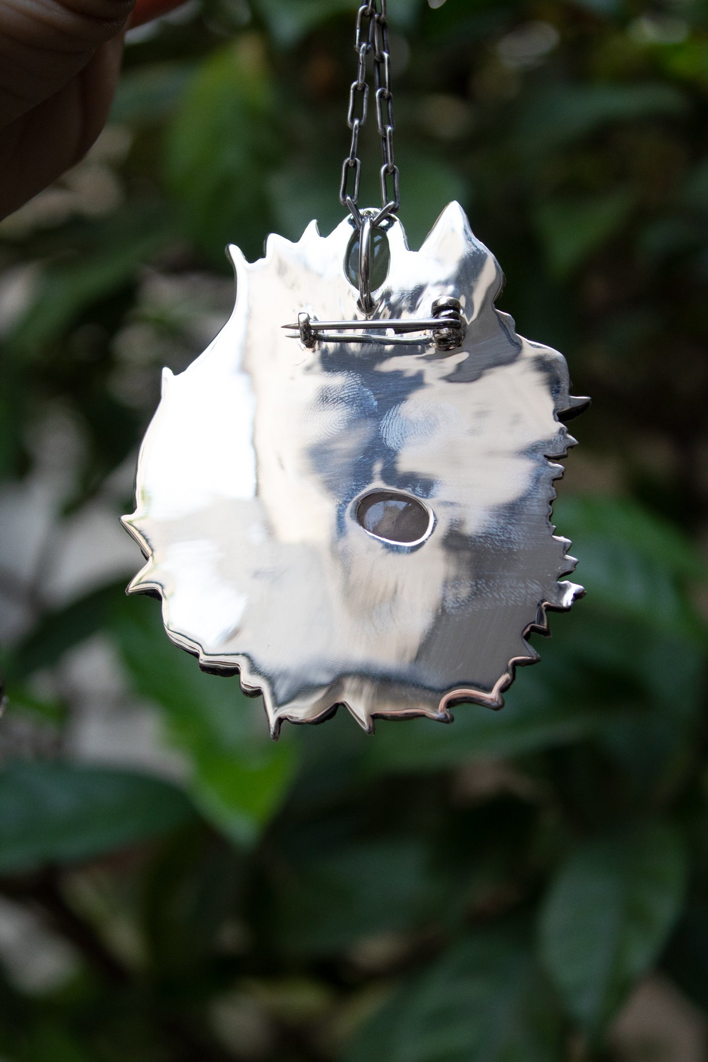 Whispering Wings: Aquamarime Pendant/ Brooch AP-7497