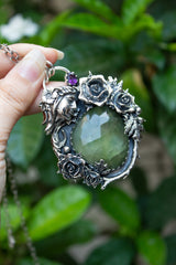 Garden of Reverie: Prehnite Pendant, AP-7501