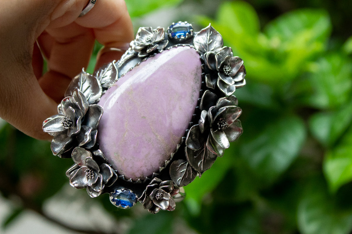 Garden of Serenity Cuff: Phosphosiderite Cuff Bracelet