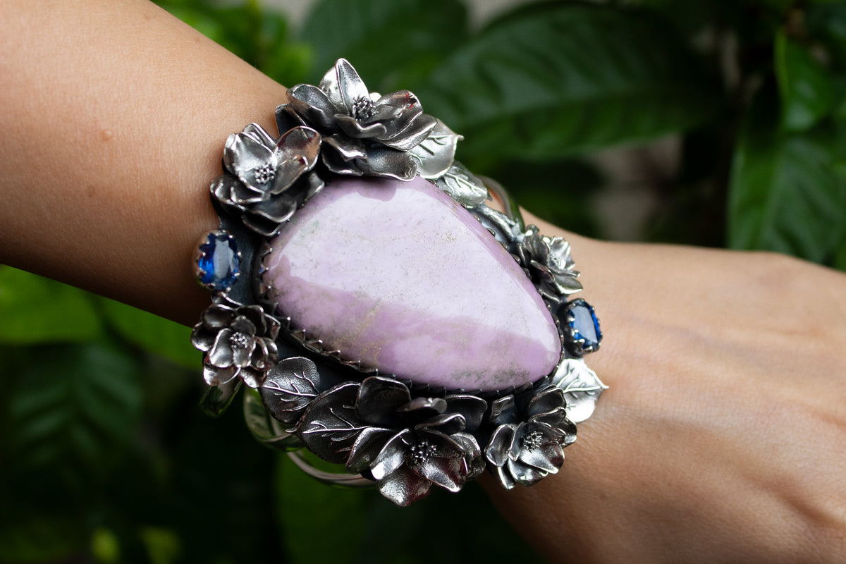 Garden of Serenity Cuff: Phosphosiderite Cuff Bracelet